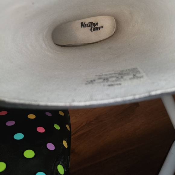 WESTERN CHIEF WOMEN'S DOT CITY TALL RAIN BOOT - BLACK - Picture 2 of 8